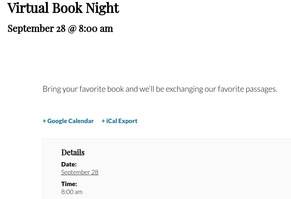 event page view